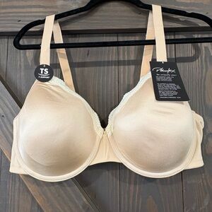 Playtex Women's Beige Bra with‎ Lace Trim Size 44C NEW/NWT